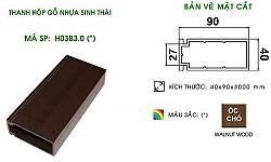 Thanh lam WPVC 40x90mm H03B30