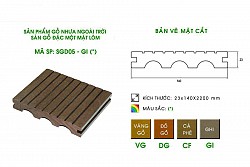 Sàn gỗ nhựa đặc SGD05